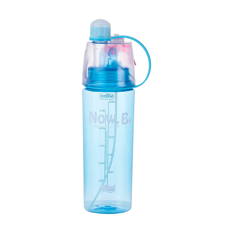 4 Color Plastic Spray Cup Graduated Outdoor Sports Water Bottle