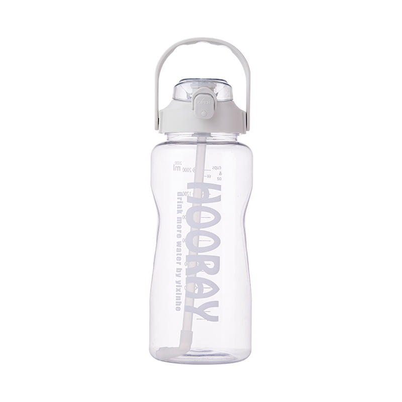 5 Color Clear Portable Portable One-button Open Lid Flip Lid Water Bottle Letter Cup